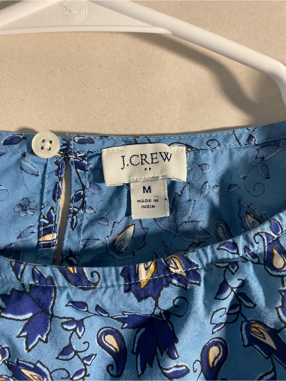 J. Crew Light Blue Floral Long-Sleeve Blouse - Picture 5 of 7